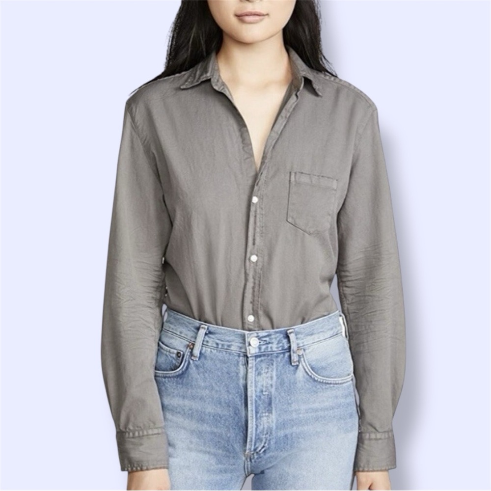 Frank & Eileen Charcoal Button-Up Shirt